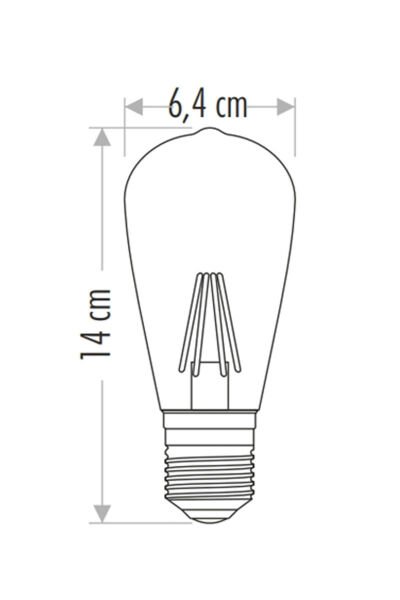 CATA 8W EDİSON  LED AMPUL (ST-64)(GÜNIŞIĞI)