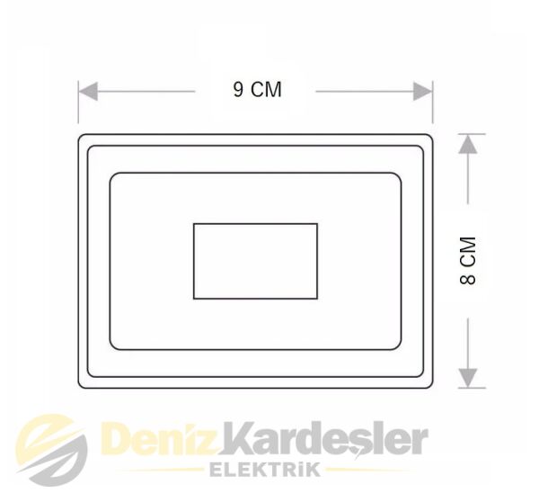 CATA 10W SLİM LED PROJEKTÖR(YEŞİL)