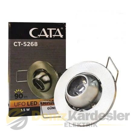 CATA 1,5W  POWER LED UFO SPOT (SATİN KASA) (GÜNIŞI