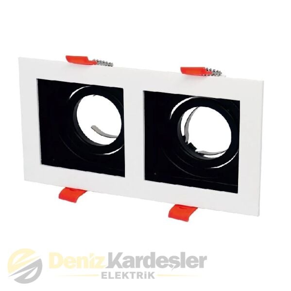 CATA PARS KARE SPOT (İKİLİ BEYAZ+SİYAH)