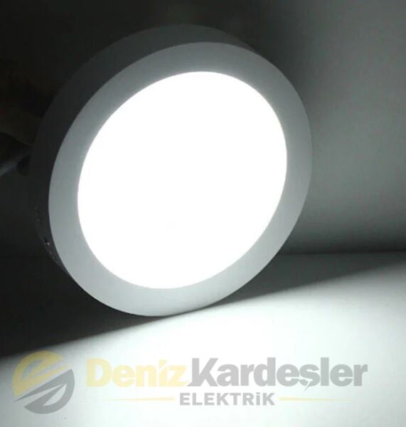 CATA 30W SIVA ÜSTÜ LED PANEL (YUVARLAK) (GÜNIŞIĞI)