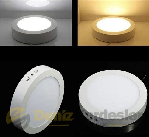 CATA 30W SIVA ÜSTÜ LED PANEL (YUVARLAK) (GÜNIŞIĞI)