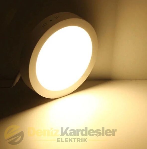 CATA 30W SIVA ÜSTÜ LED PANEL (YUVARLAK) (GÜNIŞIĞI)