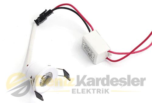 CATA 1,5W  YILDIZ SPOT POWER LEDLİ BEYAZ KASA (MAV