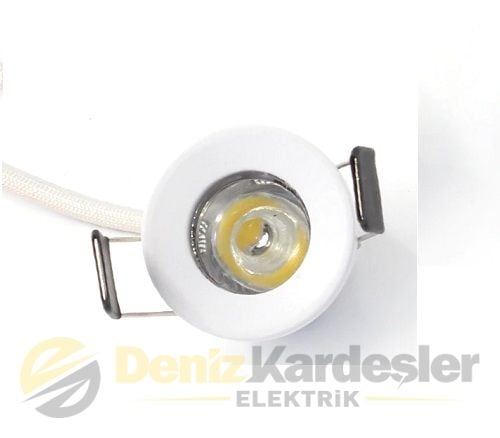 CATA 1,5W  YILDIZ SPOT POWER LEDLİ BEYAZ KASA (AMB
