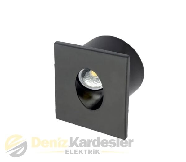 CATA 3W LEDLİ KORİDOR ARMATÜRÜ SİYAH KASA(GÜNIŞIĞI