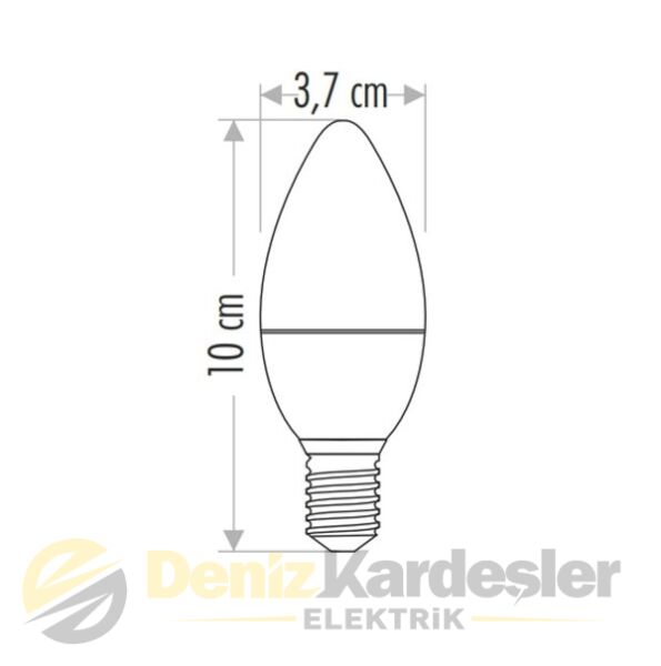 CATA 5W LEDLİ  BUJİ AMPUL (3200K)