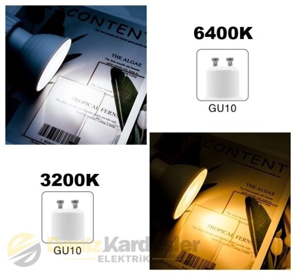 CATA 9W LED AMPUL (GU-10 DİMLENEBİLİR) (GÜNIŞIĞI)