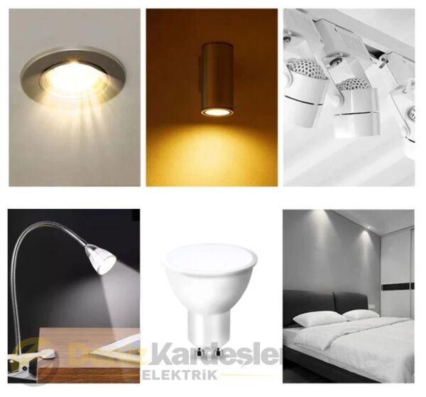 CATA 9W LED AMPUL (GU-10 DİMLENEBİLİR) (GÜNIŞIĞI)