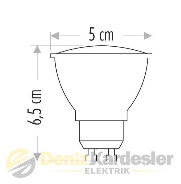 CATA 9W LED AMPUL (GU-10 DİMLENEBİLİR) (GÜNIŞIĞI)