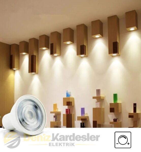 CATA 9W LED AMPUL (GU-10 DİMLENEBİLİR) (BEYAZ)