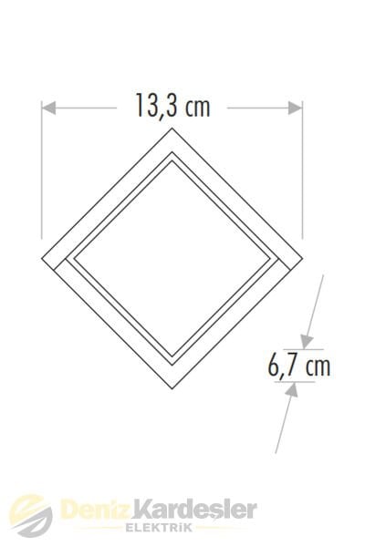 CATA 7W DOMİNİK LED BAHÇE APLİK