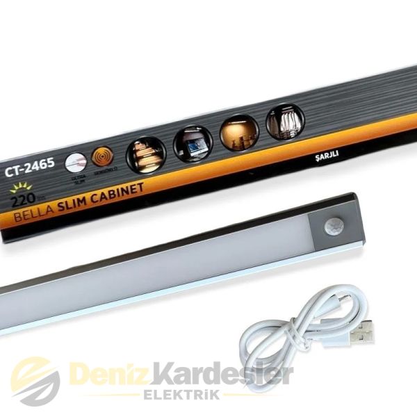 CATA 60CM BELLA SLIM CABINET ŞARJLI-SENSÖRLÜ 4000K