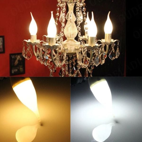 CATA 8W LEDLİ KIVRIK BUJİ AMPUL(BEYAZ)