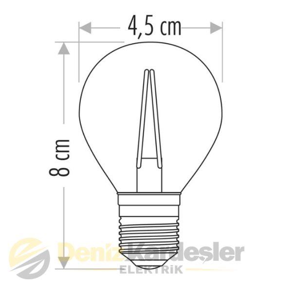 CATA 4W EDİSON LED AMPUL (GÜNIŞIĞI)