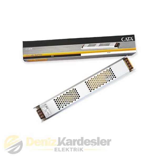 CATA 30 AMPER ŞERİT LED TRAFOSU (360W) (SÜPER SLİM