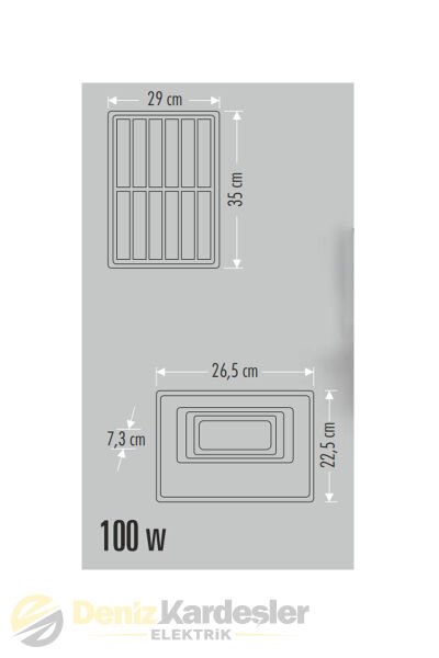 CATA 100W SOLAR LED PROJEKTÖR