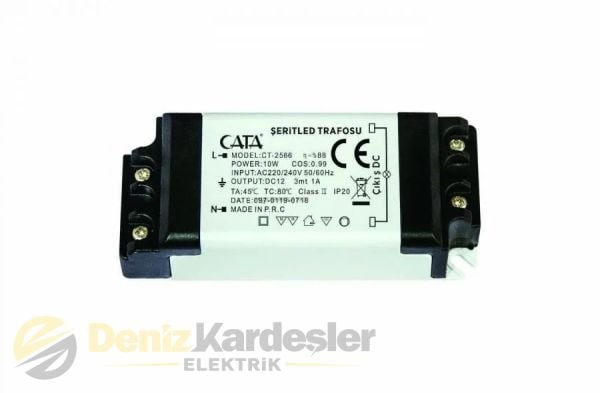 CATA 1 AMPER ŞERİT LED TRAFOSU ( 10W )