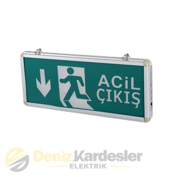 CATA 3W EXIT ÇIKIŞ ARMATÜRÜ LEDLİ 3 SAAT AKÜLÜ