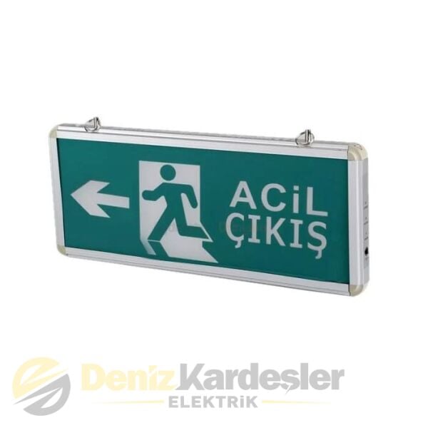 CATA 3W EXIT ÇIKIŞ ARMATÜRÜ LEDLİ 3 SAAT AKÜLÜ