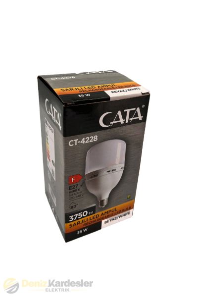 CATA 35W SARJLI TORCH LED AMPUL (E-27)(BEYAZ)