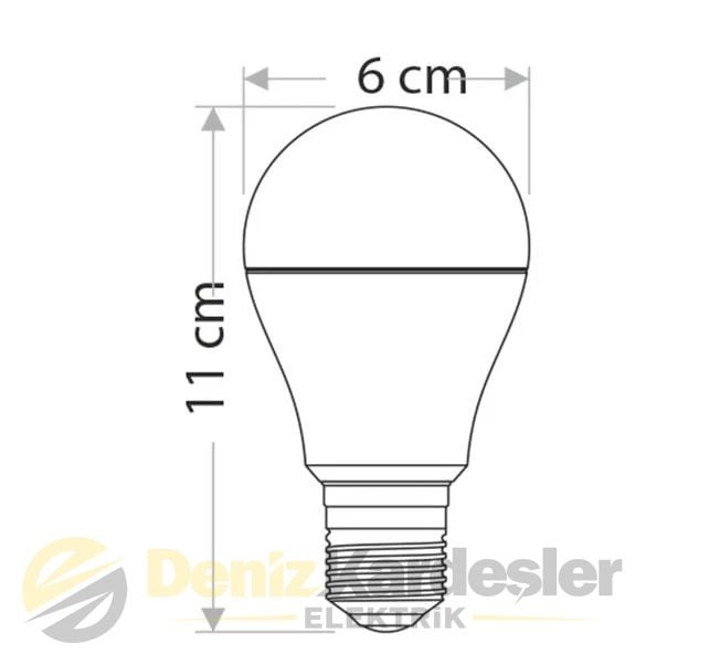 CATA 12W SENSÖRLÜ LED AMPUL(BEYAZ)