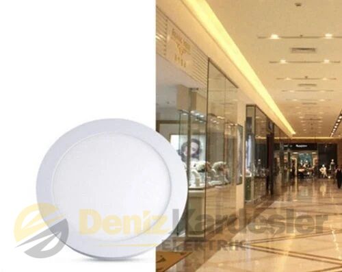 CATA 25W SIVA ÜSTÜ LED PANEL (YUVARLAK)(BEYAZ)