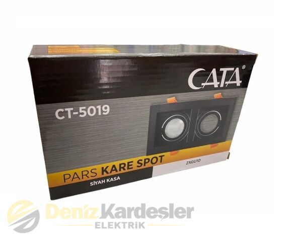 CATA PARS SPOT 2'Lİ (SİYAH) ( BOŞ KASA )