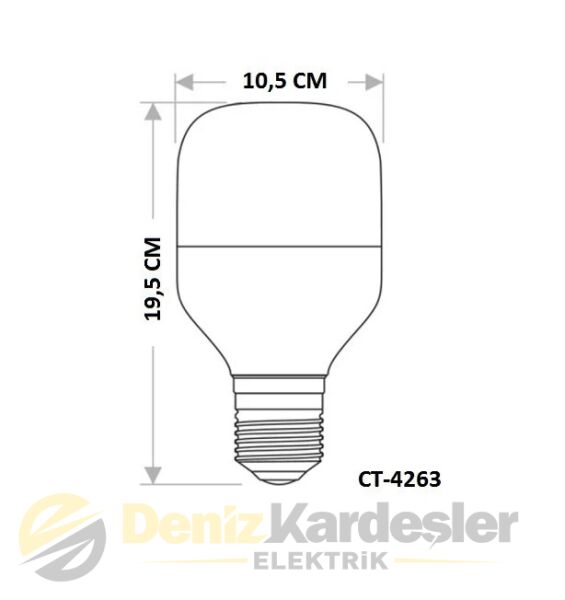 CATA 35W TORCH LED AMPUL (E-27) (BEYAZ)