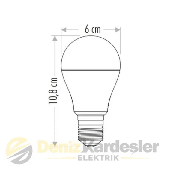 CATA 9W LED AMPUL (E-27) (BEYAZ)