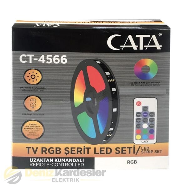 CATA RGB ŞERİT LED SET (USB GİRİŞLİ)