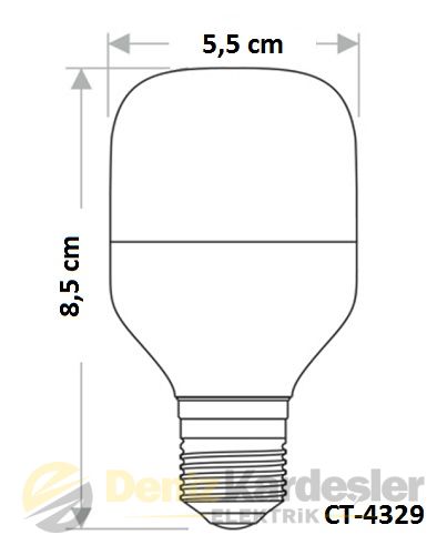 CATA 15W TORCH LED AMPUL (E27)(BEYAZ)
