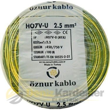 ÖZNUR 2,5mm NYA KABLO S.YEŞİL