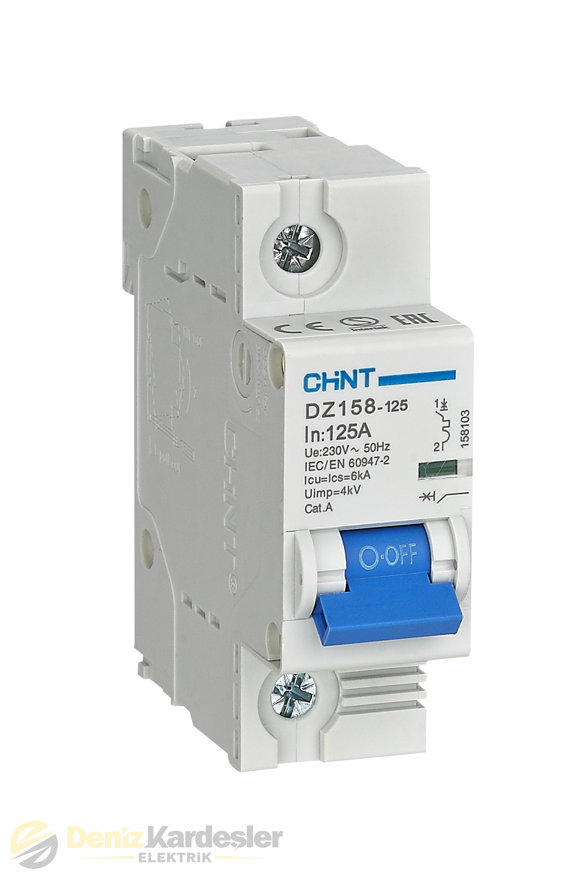 CHİNT DZ158 1 KUTUP 10KA C/100A OTOMATİK SİGORTA