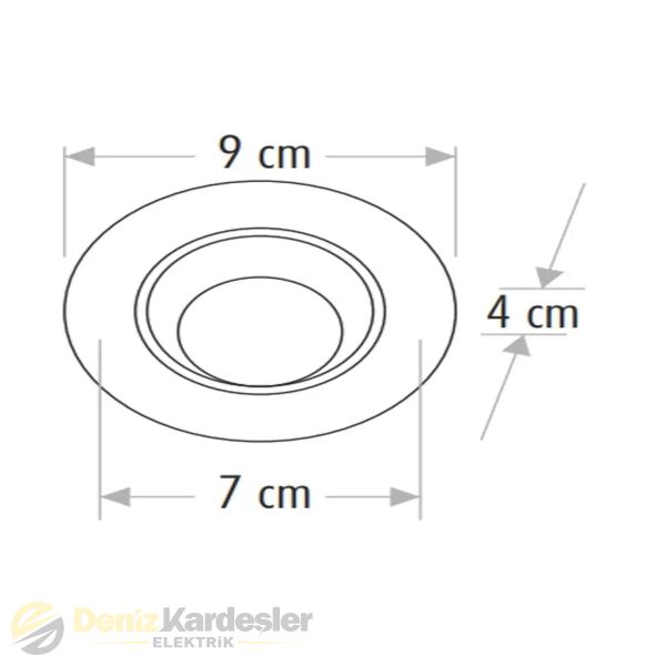 CATA 7W AKİK SMD LED ARMATÜR (G.IŞIĞI)