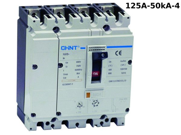 CHİNT NM8-125S 4 KUTUP 125A 50KA