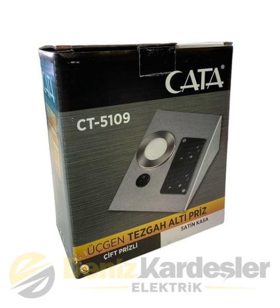 CATA 5W ÜÇGEN SPOT BEYAZ (LEDLİ+ÇİFT PRİZLİ)