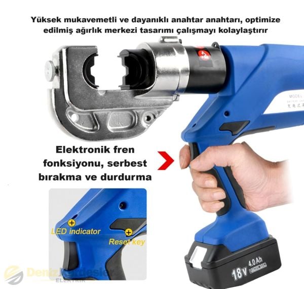 ŞAFAK 10 - 300 mm² HİDROLİK PABUÇ SIKMA PENSESİ