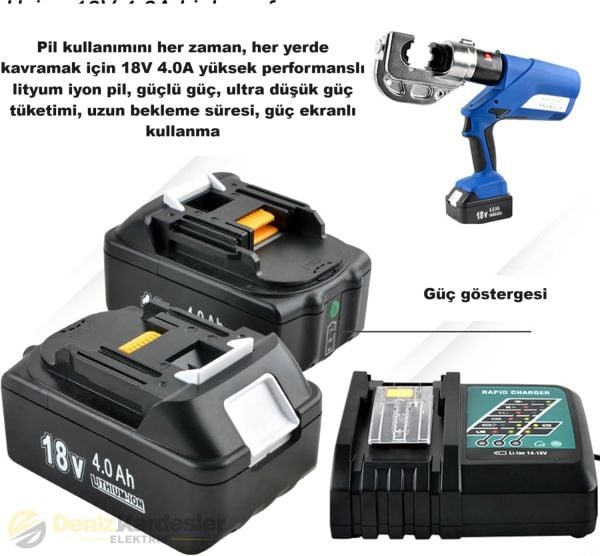 ŞAFAK 10 - 300 mm² HİDROLİK PABUÇ SIKMA PENSESİ