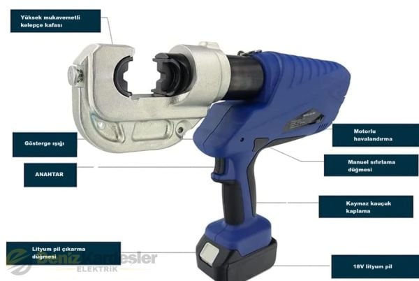 ŞAFAK 10 - 300 mm² HİDROLİK PABUÇ SIKMA PENSESİ