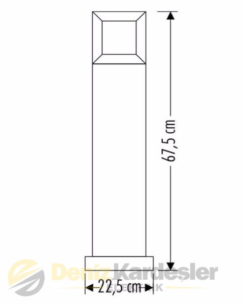 CATA MİLAN  BAHÇE ARMATÜRÜ (70 CM )(E27)