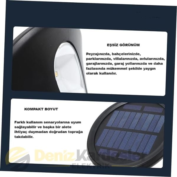 CATA 20W SOLAR BAHÇE ARMATÜRÜ(GÜNIŞIĞI)
