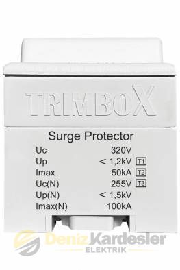 TRIMBOX B+C SINIFI 2 KUTUPLU PARAFUDR (100KA)