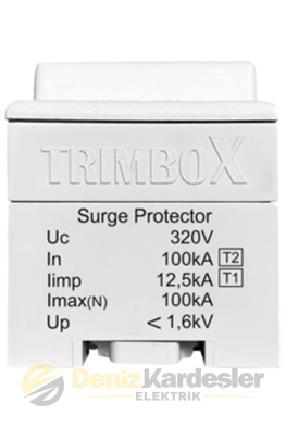 TRIMBOX B+C SINIFI 4 KUTUPLU PARAFUDR (100kA)