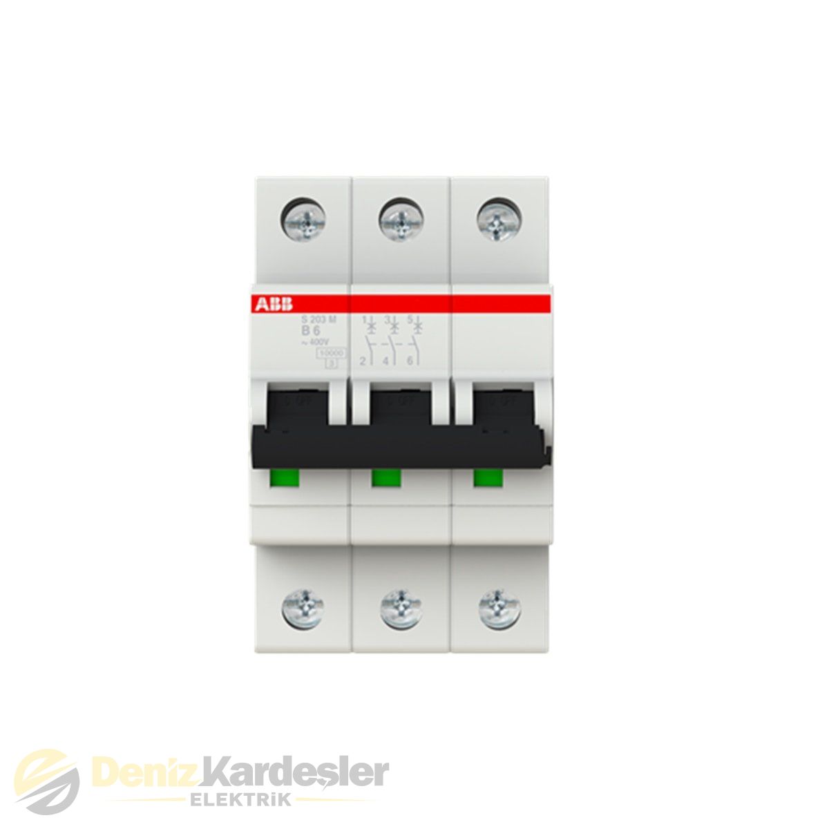 ABB S203M-B6 3X6A B TİPİ OTOMATİK SİGORTA 10kA