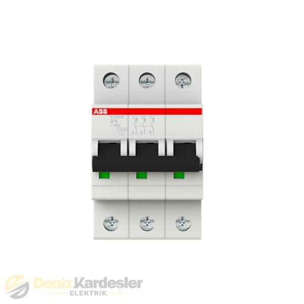 ABB S203M-B6 3X6A B TİPİ OTOMATİK SİGORTA 10kA