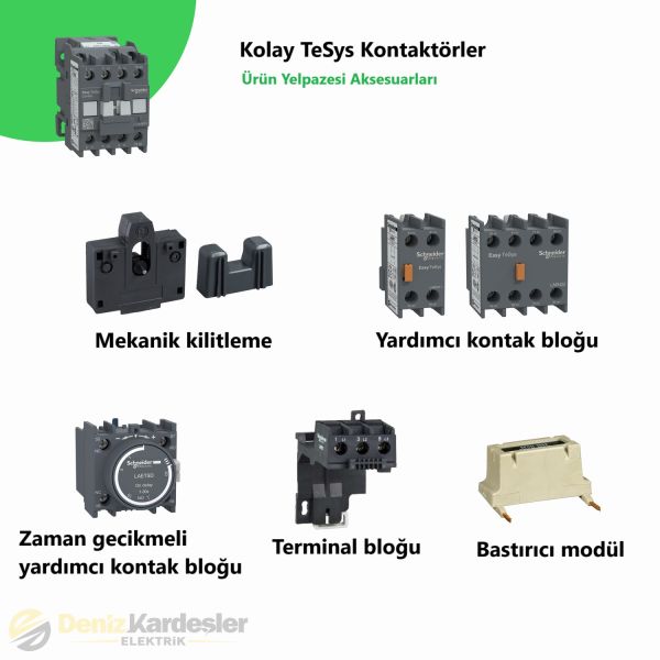 SCHNEİDER EASYPACT TVS KONTAKTÖR 3P 18A 220VAC 50H