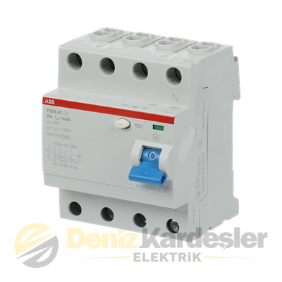 ABB F204 AC-25/0.03 4x25A 30mA K.AKIM RÖLESİ 10kA