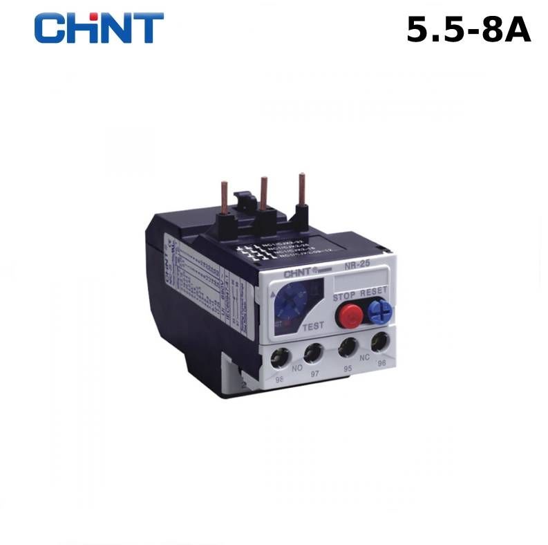 CHİNT Termik Röle NXR-25 / Akım ayar sahası 5.5-8A