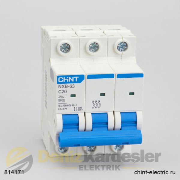 CHİNT NXB 3 KUTUP 6KA C/20A OTOMATİK SİGORTA